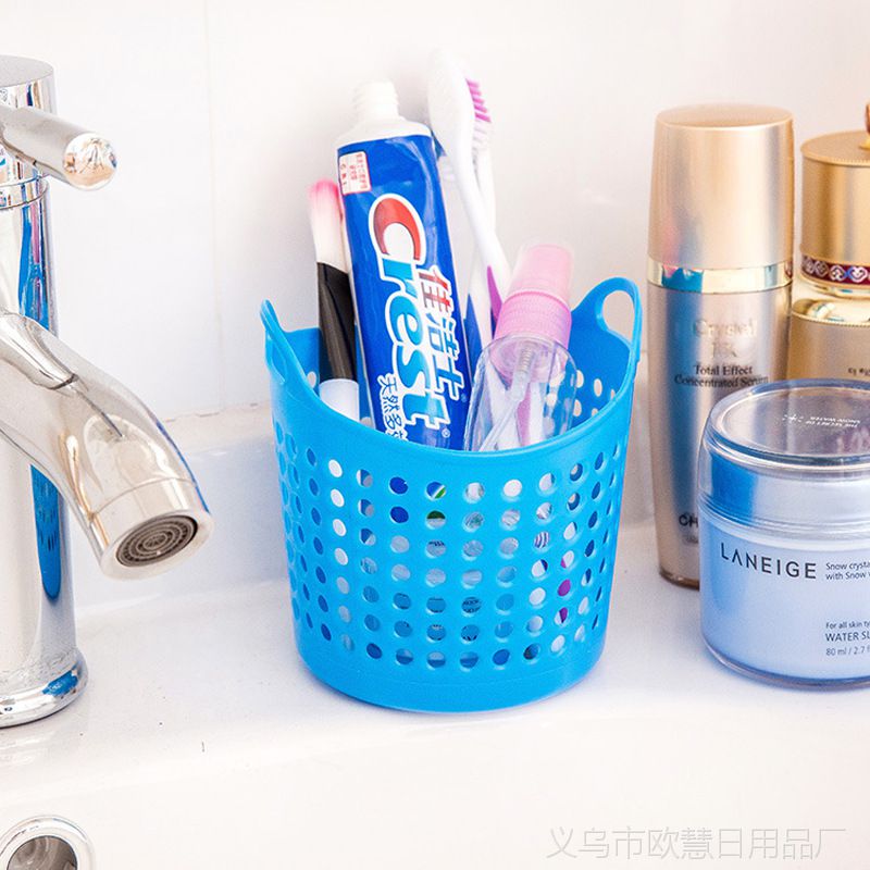 TY創意便攜圈圈網孔桌面收納籃 小巧實用，輕松整理生活